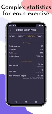 Gymlify - workout notes android App screenshot 1